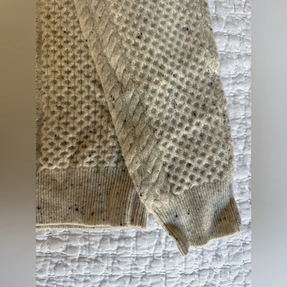 Garnet Hill Cable Knit Sweater in Cashmerr - Picture 5 of 8